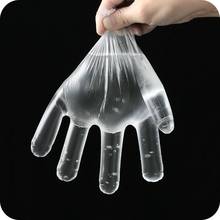 100 шт экологически чистые одноразовые перчатки прозрачные пластиковые перчатки для еды домашняя кухня овощные перчатки принадлежности для приготовления пищи 2024 - купить недорого
