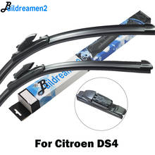 Buildreamen2 Car Accessories Wiper Blade Windshield Wiper Fit Push Button Arms For Citroen DS4 5 Door Estate Hatchback 2011-2018 2024 - buy cheap