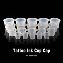Vasos de plástico desechables para tinta de tatuaje, recipiente transparente para pigmento de maquillaje permanente, tamaño S/M/L, accesorios de maquillaje, 1000 piezas 2024 - compra barato