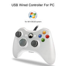 Controle para videogame, com fio, entrada usb, controlador para jogos de computador para windows, alta qualidade 2024 - compre barato
