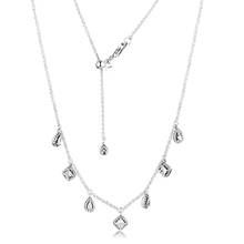 CKK серебро 925 ювелирные изделия Висячие геометрические формы ожерелье для женщин подарок Оригинальный кулон из стерлингового серебра 2024 - купить недорого