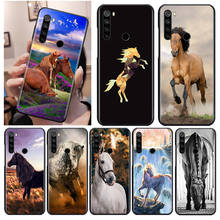 Cute Horse Animal Black Cover For Xiaomi Redmi Note 9 9S 8T 8 7 6 5A 5 4X 4 Pro Max Soft Phone Case 2024 - buy cheap