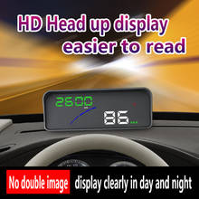 Car P9 HUD Head Up Display OBD Smart Digital Meter 2 Display Way Over Speed Warning Alarm Water Temperature Voltage 2024 - buy cheap