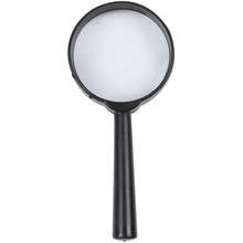 Black plastic 5X zoom Hand-held magnifying glass diameter 40MM Black plastic pocket Frame 40 mm Lens 5 x Magnifier Glass magnifi 2024 - buy cheap