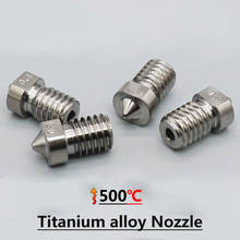 3D Printer Nozzle E3D V6 Hotend Parts Titanium Alloy Nozzle Extruder High Hardness Metal Nozzle M6 Thread 0.3/0.4/0.6/0.8 1.75mm 2024 - buy cheap