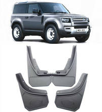 Mudflaps For land Rover Defender 2020 2021 110 Mudguards Front Rear Black Land Rover Mud Flaps Mud Guard Car Fender Flares 2024 - buy cheap