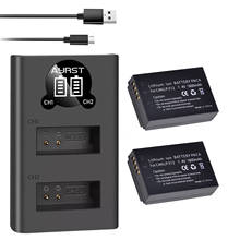 2x 1800mAh LP-E12 LP E12 LPE12 Li-ion Battery + LED USB Dual Charger for Canon EOS M50, EOS M100,100D Kiss X7 Rebel SL1 Camera 2024 - buy cheap