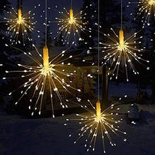 1pcs 120-200 Lights Leds Festival Hanging Starburst String Lights DIY Firework Fairy Garland Light For Wedding Party Home Decor 2024 - buy cheap