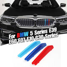 Car Front Grille Trim Bumper Cover Strip 3D M Styling Cover Stickers for BMW 5 Series G30 2018-2019 Auto Accessories Dropship 2024 - buy cheap