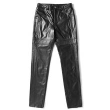 2020 Autumn Winter Genuine Leather Pants Men Cowhide Pants Korean Style Mens Trousers Windbreak Pantalon Cuir Moto Pph2629 2024 - buy cheap