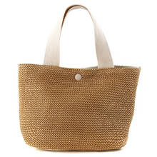 Casual Rattan Women Handbags Summer Beach Straw Bags Wicker Woven Female Tote High Capacity Lady Buckets Bag 2024 - buy cheap