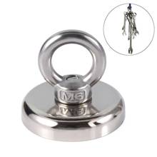 1 PCS Practical Powerful ring hook Recovery Magnet Hook Strong Sea Fishing Diving Treasure Hunting Flying Ring Salvage magnet 2024 - buy cheap