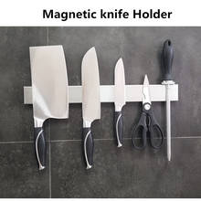 Магнитный держатель для ножей из нержавеющей стали 304, неодимовый магнит, прочная кухонная стойка для хранения, магнитный держатель для инструментов из нержавеющей стали 2024 - купить недорого