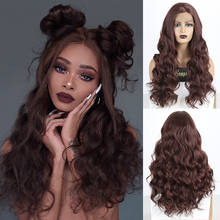 RONGDUOYI Long Body Wave Synthetic Lace Front Wig High Temperature Hair Lace Wigs for Women Side Part Cosplay Wig 2024 - buy cheap