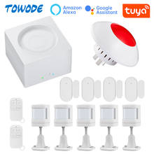 Tuya WIFI GSM Wireless Home Alarm System 433MHz APP Control 11 Languages Compatible Alexa Motion Door Windows Sensor 80db 2024 - buy cheap