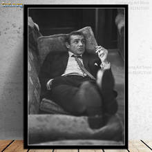 Sean connery james bond 007 filme clássico cartaz da lona pintura quente quadros de arte da parede cartazes e impressões para a decoração de casa 2024 - compre barato