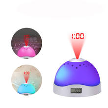 Moon and star project table clocks projection mute desk alarm clocks LCD display colorful alarm clock with backlight 2024 - buy cheap