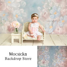 Fondo de fotografía Floral abstracto para bebé recién nacido, Fondo de flores para estudio fotográfico, retrato de niños, sesión fotográfica 2024 - compra barato