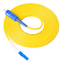 Cable de conexión de fibra óptica, conector de 1m/3m/5m/10m, SM Simplex, LC/UPC-SC/UPC, 10 unids/paquete 2024 - compra barato