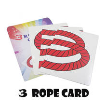 3 Rope Card Trick (JUMBO) Magic Tricks Magician Close Up Illusions Gimmick Props Accessories Comedy Mentalism Magia 2024 - buy cheap