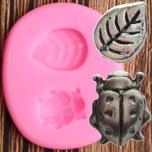 Ladybug Leaves Silicone Molds DIY Party Cupcake Topper Fondant Cake Decorating Tools Candy Polymer Clay Chocolate Gumpaste Mould 2024 - buy cheap