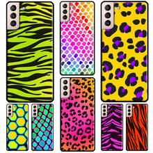 Cyan Giraffe Leopard Zebra MAD PRINTS Phone Case For Samsung Galaxy S22 S21 Ultra Note 20 Note 10 S8 S9 S10 Plus S20 FE Coque 2024 - buy cheap