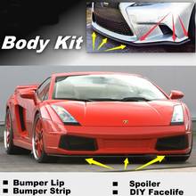 Bumper Lip Deflector Lips For Lamborghini All Models Front Spoiler Skirt For Car View Tuning / Body Kit / Strip 2024 - buy cheap