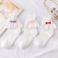 Japanese Women Lolita Socks Bunny Ears Lace Seperated Kawaii Rabbite Cotton Short Sock Soft Sister Korea Lolis Girls Cos Accesso 2024 - buy cheap