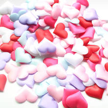 35mm 100pcs Romantic Sponge Satin Fabric Heart Petals For Throwing Wedding Confetti Valentine Wedding Engagement Decor 2024 - buy cheap