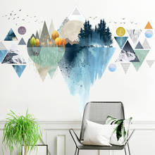 Nordic Triangle Mountain Wall Stickers | Creative DIY Home Decor Living Room Bedroom Art Wall sticker Self Adhesive Posters 2024 - buy cheap