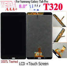 Weida-tela lcd de 8 polegadas para samsung galaxy, tab pro 8.4, t320, com sensor de toque, wi-fi 2024 - compre barato