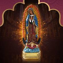 Figura de la Virgen María de Guadalupe, regalo de Navidad, decoración del hogar, adornos 2024 - compra barato