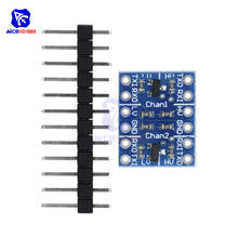 2-канальный модуль преобразователя логического уровня IIC I2C diymore 5 шт./лот, двунаправленная плата для Arduino от 5 В до 3,3 В 2024 - купить недорого