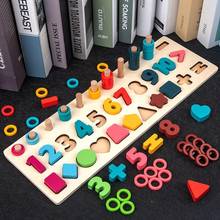 Montessori 3 In 1 Busy Board Children's Early Educational Toy Number Shape Matching Arithmetic Intellectual Puzzle Teaching Aids 2024 - buy cheap