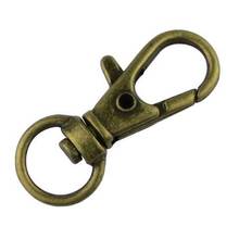 Винтажный раздельный брелок из бронзы с застежкой-лобстером поворотное кольцо для ключей Автомобильный ключ сувенирное кольцо подарочные аксессуары 20 шт. B489 2024 - купить недорого