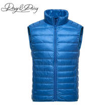 DAVYDAISY High Quality Waistcoat Men Early Winter Ultralight Stand Collar Duck Down Padded Warm Vest Men Sleeveless Coat DCT-178 2024 - buy cheap