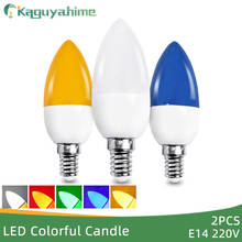 Kaguyahime LED Candle Bulb E14 220V Candle Bulbs 2pcs/lot Chandelier Lamp Replace Halogen Lamp Home Lights LED E14 Lamp Ampoule 2024 - buy cheap