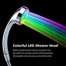 Hot 1pcs 7 Color Hand Shower Handing Led Shower Head with Romantic Automatic LED Lights for Bath Bathroom hot selling 2024 - buy cheap