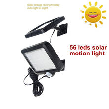 56 LED Solar Powered Light Outdoor Wireless Motion Sensor Security lamp Waterproof Wall Spotlight for Street Pathway garden deck 2024 - buy cheap