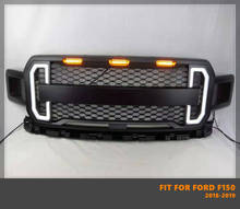 Good Quality ABS Front Middle Grill Racing Grills With LED Lights Turn Singal Lights Fit For Ford F150 2009-2014 2024 - buy cheap