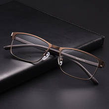 New Ultra Light Retro Steel Spectacles frame Men's Simple Business Myopia Eyeglasses Women's Flexible Comfortable Eyewear TR Leg 2024 - buy cheap