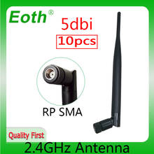 10 шт., антенна EOTH 2,4g, 5 дБи, sma, wlan, Wi-Fi, 2,4 ГГц 2024 - купить недорого
