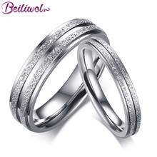 Fashion Rings for Women Jewelry Stainless Steel Men Wedding Ring Set Support Engrave Name Gifts Jewellery Couple Dropshipping 2024 - buy cheap