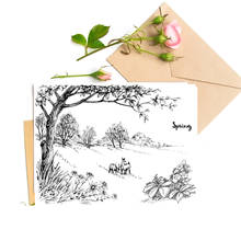 Tree Flower Deer Clear Stamps For DIY Scrapbooking Card Making Silicone Stamps Fun Decoration Supplies 2024 - buy cheap