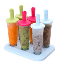 Cozinha gadget cilíndrico gelo molde diy sorvete lolly fabricante molde congelado picolé iogurte molde casa diy sorvete molde 2024 - compre barato