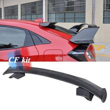 Cf kit real fibra de carbono topo spoiler asas para honda civic fk7 fk8 5 porta traseira tronco asa 2016 estilo do carro 2024 - compre barato