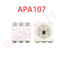 New 1000pcs DC5V APA107 LED Chip 5050 SMD RGB APA102 Chip 6pins SMD 5050 RGB built-in APA107 IC(APA102 update) 0.2W 60mA SOP-6 2024 - buy cheap