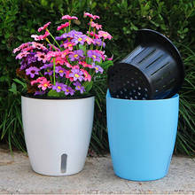 Self Watering Flower Pot Wall Hanging Resin Plastic Planter Durable For Garden Balcony Tools 2024 - buy cheap
