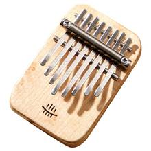 Hluru d exercício portátil kalimba iniciante mini dedo polegar piano instrumento musical 8 teclas notas tom xilofone maple 2024 - compre barato