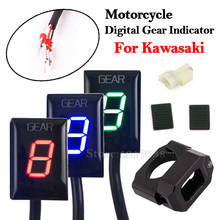 Motorcycle 1-6 Speed Gear indicator Aluminum ECU Gear For Kawasaki ER6N Z250 Z650 Z900 VERSYS650 VERSYS1000 NINJA400R NINJA250SL 2024 - buy cheap